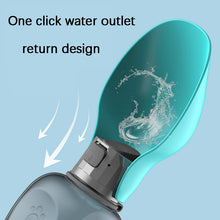 Load image into Gallery viewer, 800ml Dogs Water Bottle Portable High Capacity Leakproof Pet Foldable Drinking Bowl Outdoor Walking