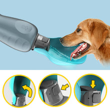 Load image into Gallery viewer, 800ml Dogs Water Bottle Portable High Capacity Leakproof Pet Foldable Drinking Bowl Outdoor Walking
